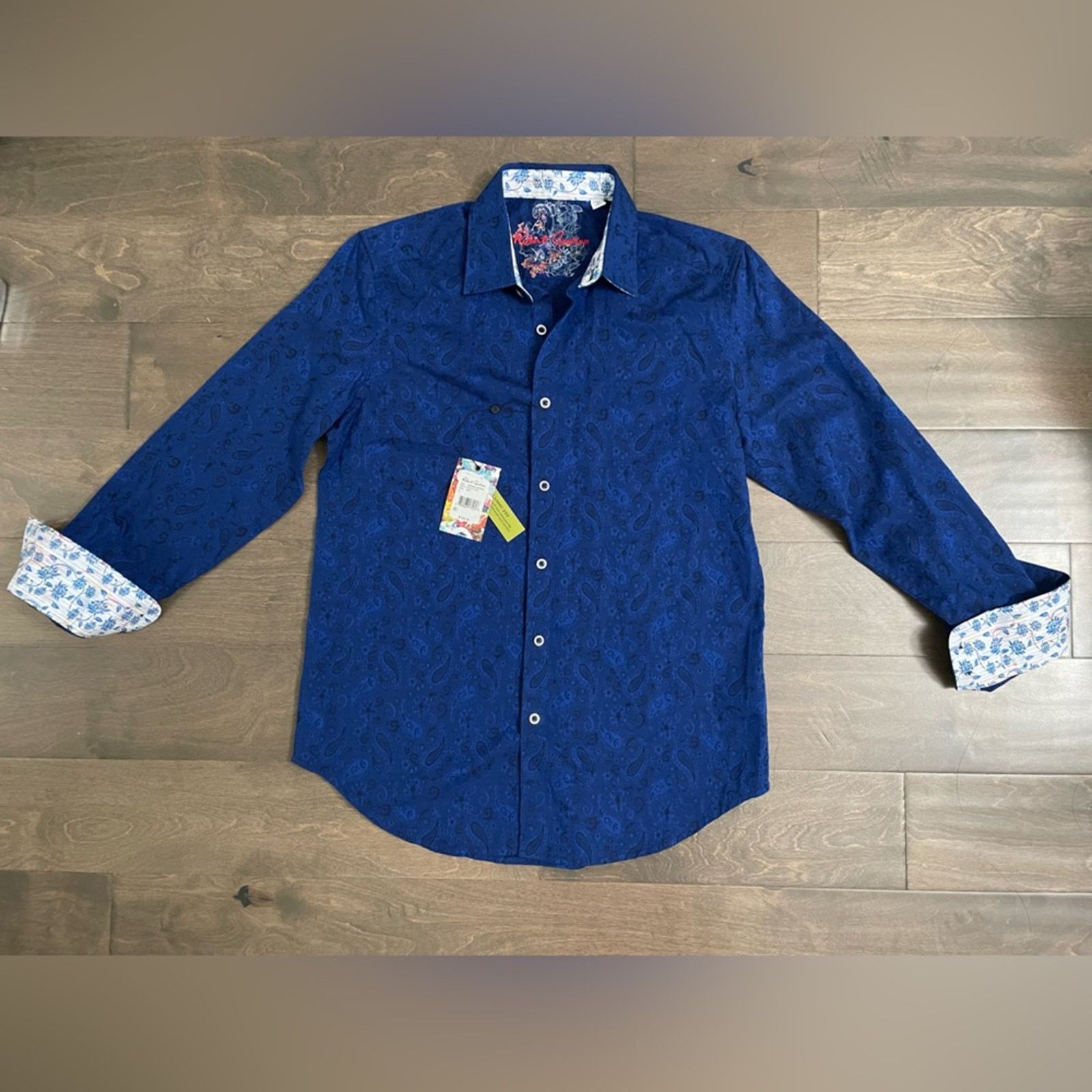 Robert Graham Robert Graham Men Hanging Gardens L/S Shirt Blue - Small Size US S / EU 44-46 / 1 - 1 Thumbnail
