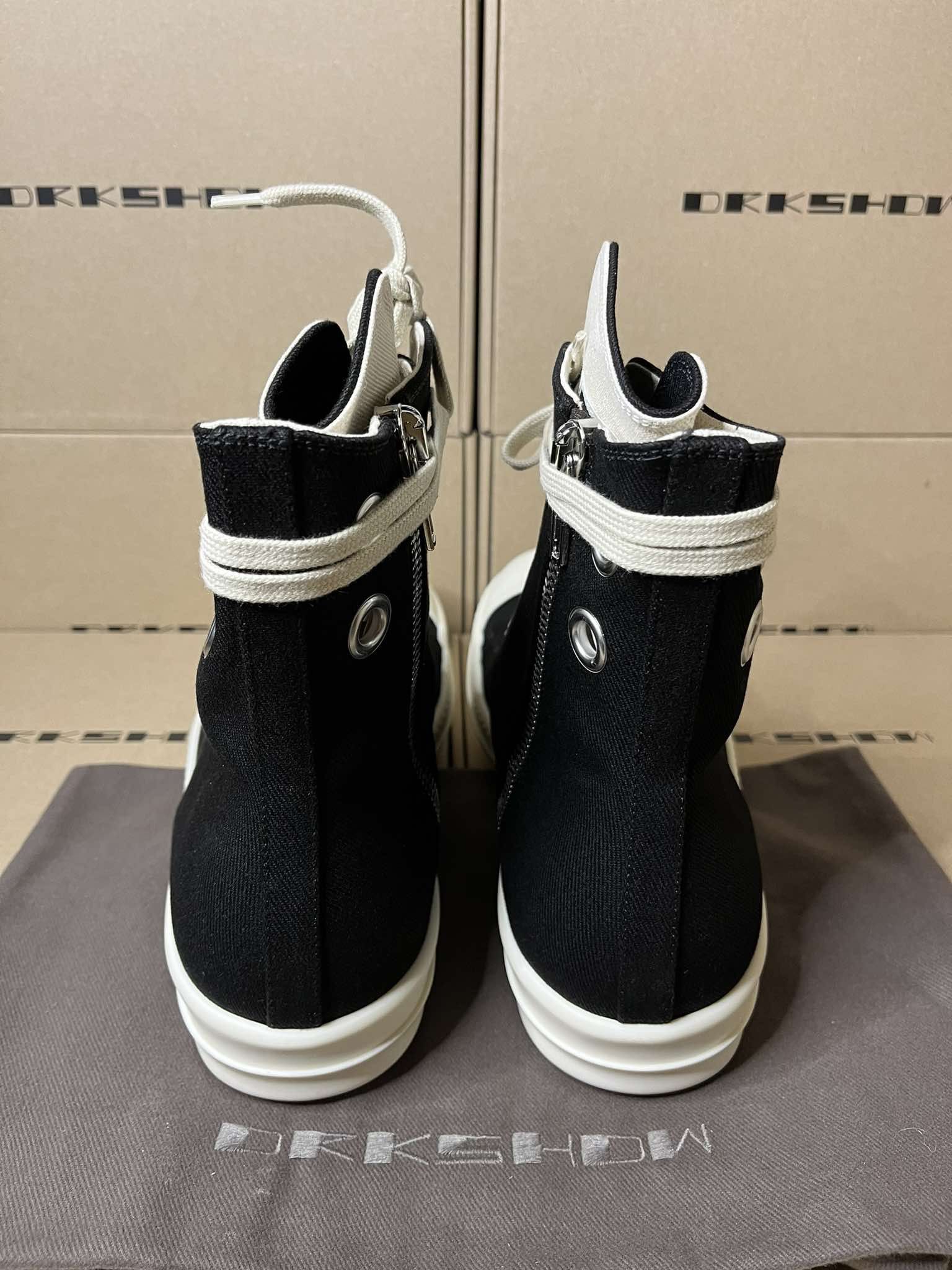 Rick Owens Drkshdw Rick Owens Drkshdw Ramones High Sneaks Size US 15 / EU 48 - 7 Thumbnail