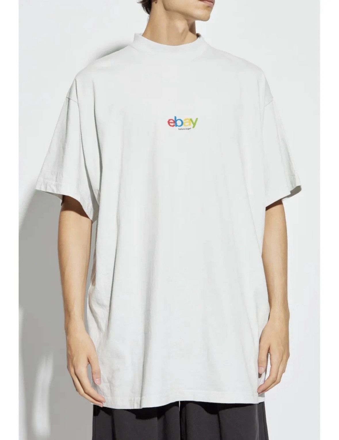 Balenciaga Balenciaga x eBay W24 logo shirt dirty white Sz1 NEW Size US S / EU 44-46 / 1 - 2 Thumbnail
