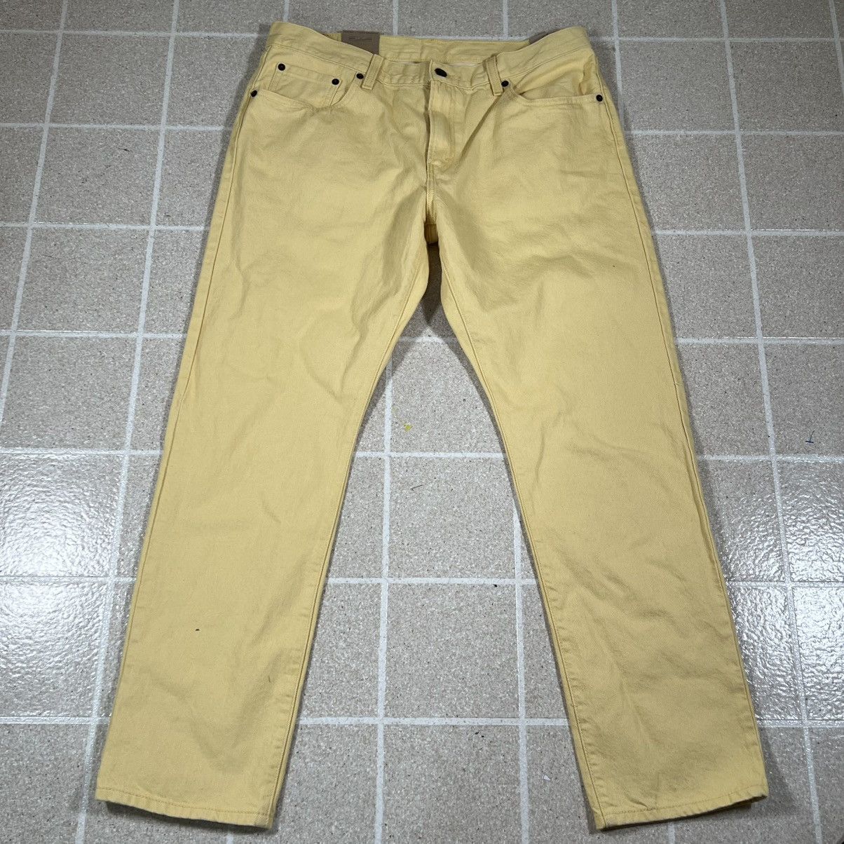 Levi's Levis Jeans Womens 32 Middy Straight Mid Rise Yellow Denim Size 32" / US 10 / IT 46 - 5 Thumbnail