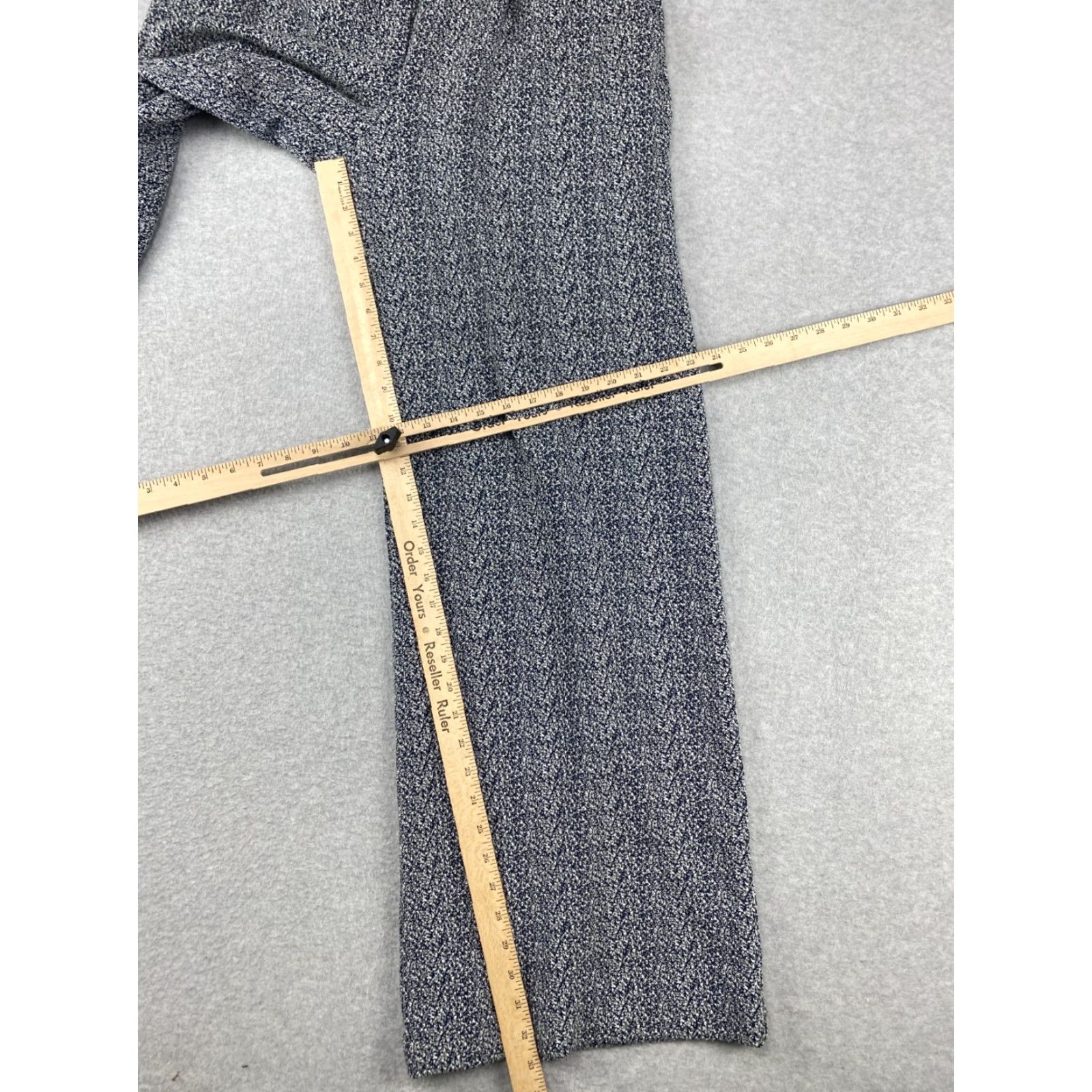 Anthropologie VINTAGE Anthropologie Cartonnier Pants 6 Blue Eliza Jacquard High Rise Wide Leg Boho Size 28" / US 6 / IT 42 - 5 Thumbnail