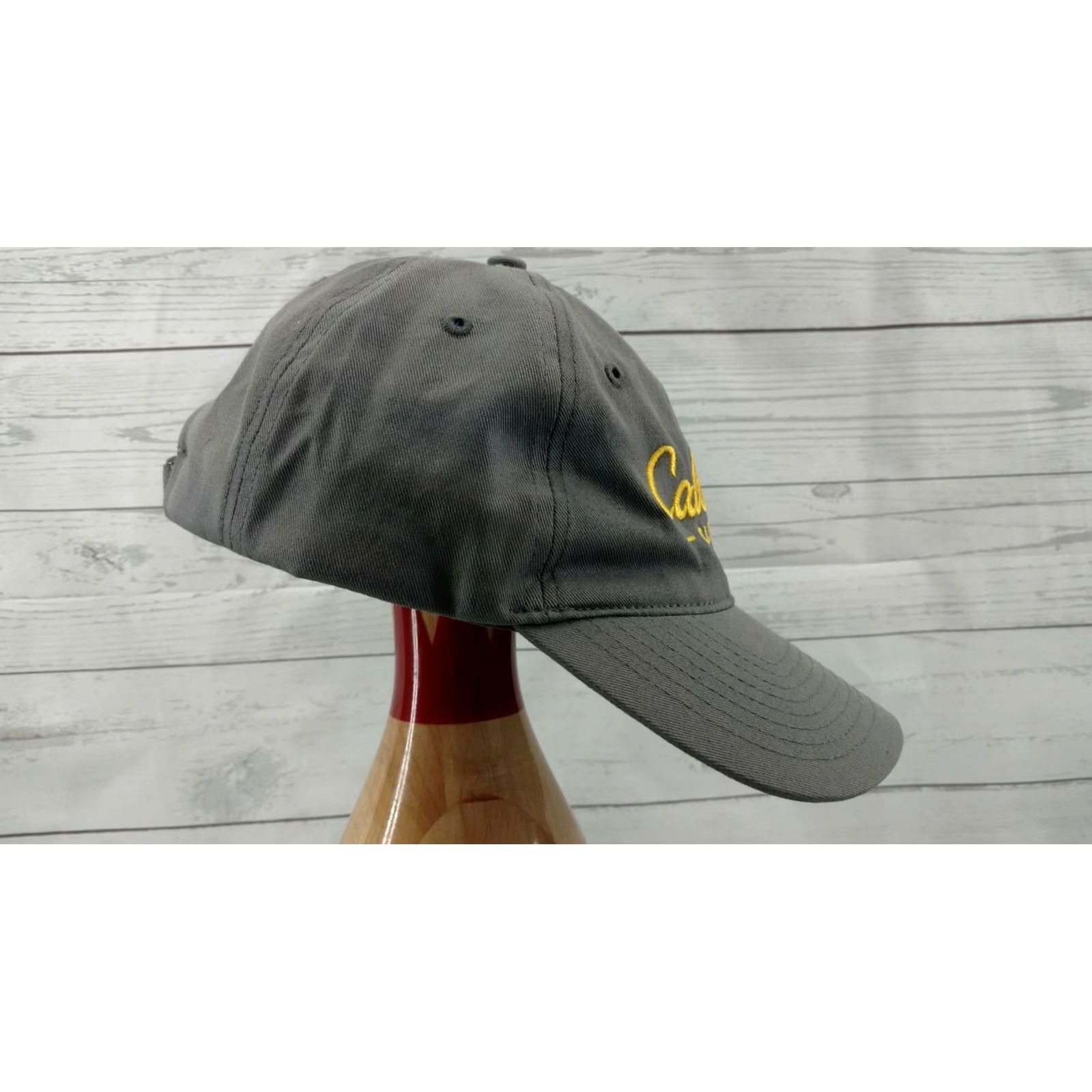Vintage Cabela's Club Baseball Cap Hat Grey Adjustable Embroidered Logo Fishing Mens Size ONE SIZE - 4 Thumbnail