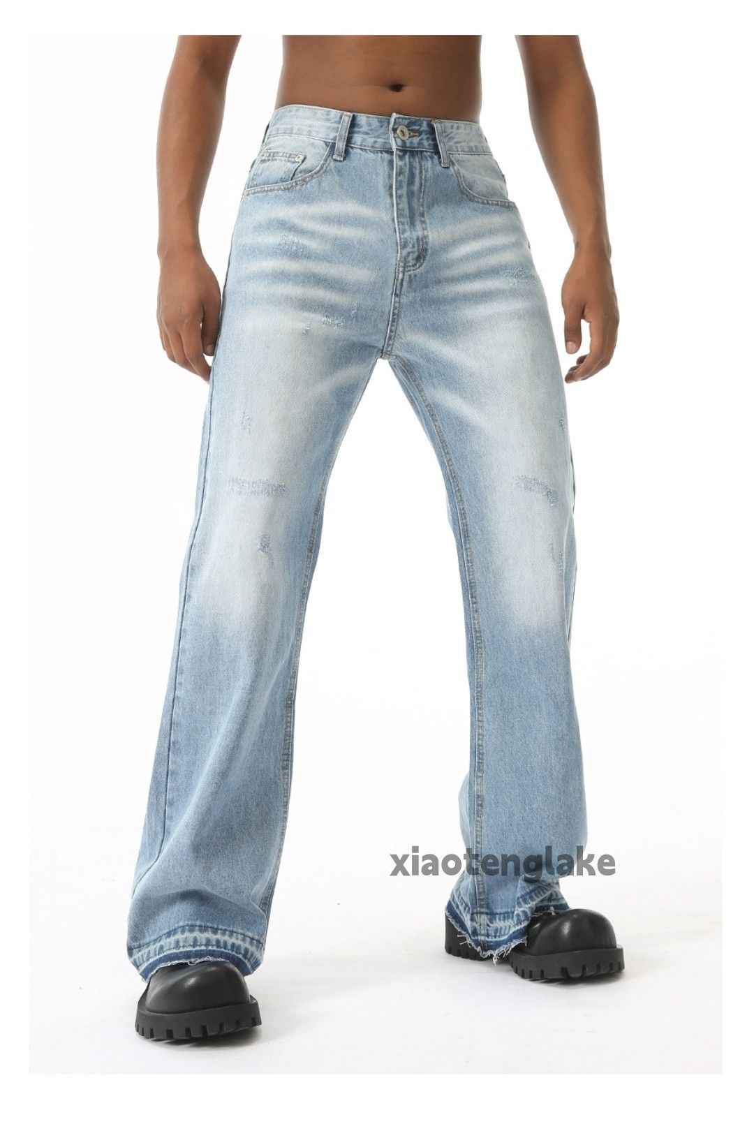 Jean × Vintage washed faded cleanfit yuppie bootcut grunge jeans Size US 30 / EU 46 - 1 Thumbnail