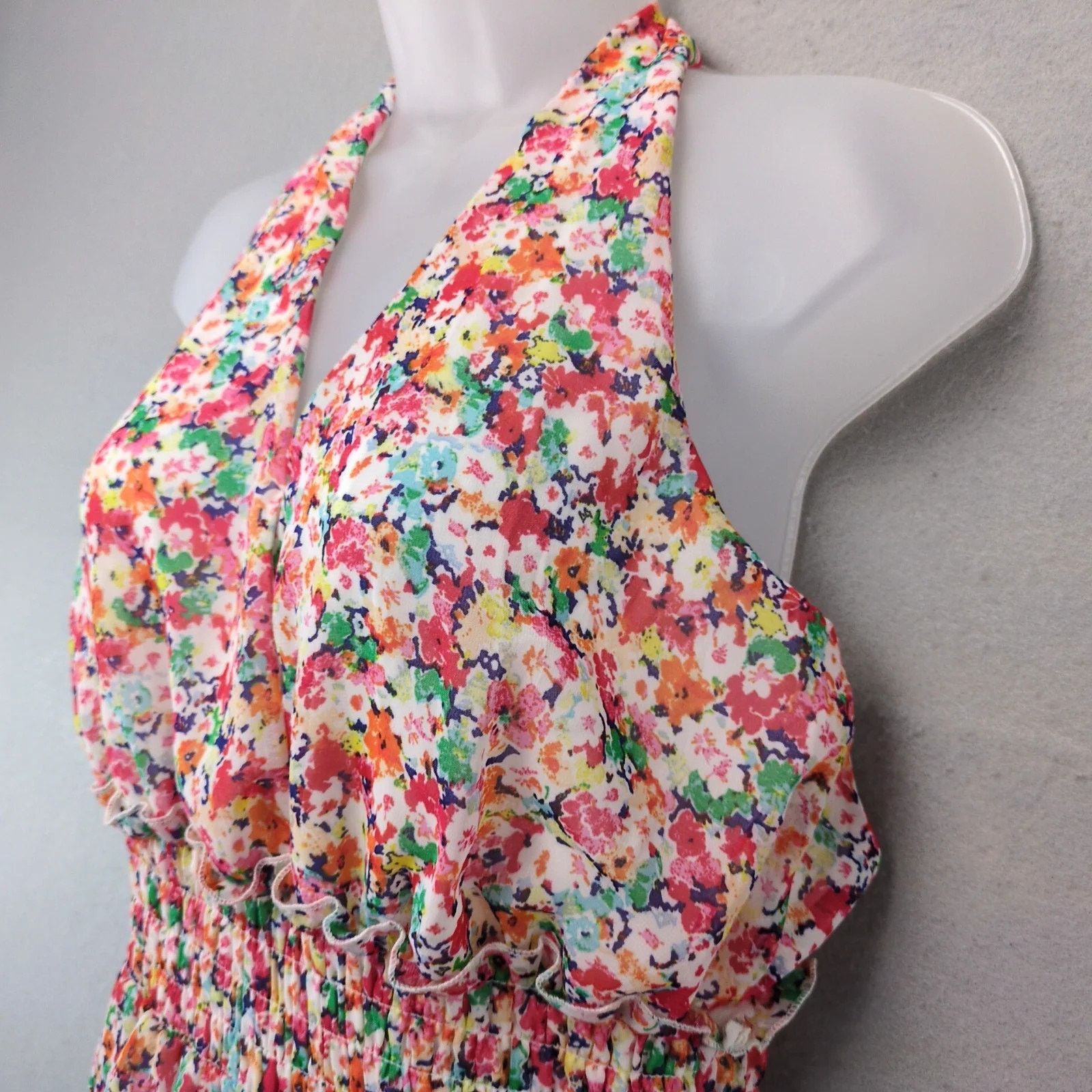 Other NWT Sienna Sky Tropical Floral Halter Top Mini Dress Sz M Size M / US 6-8 / IT 42-44 - 2 Thumbnail