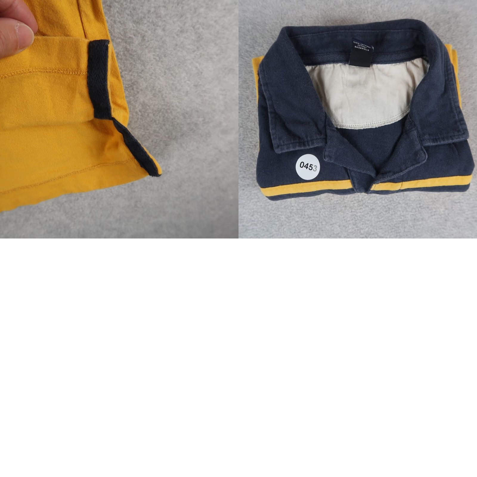 Gap VINTAGE Y2K GAP Shirt Polo Yellow Blue Short Sleeve Mens M Medium Collared Size US M / EU 48-50 / 2 - 8 Thumbnail