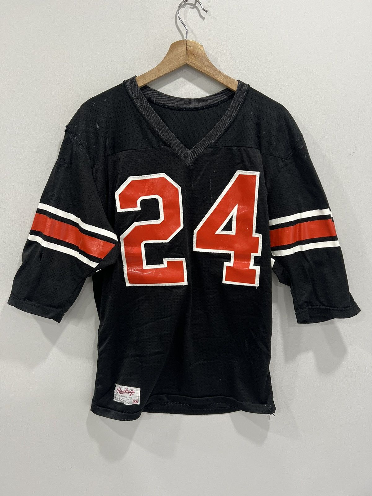 Vintage Vintage Rawlings Thrashed Football Jersey shirt panthers Size US M / EU 48-50 / 2 - 1 Thumbnail