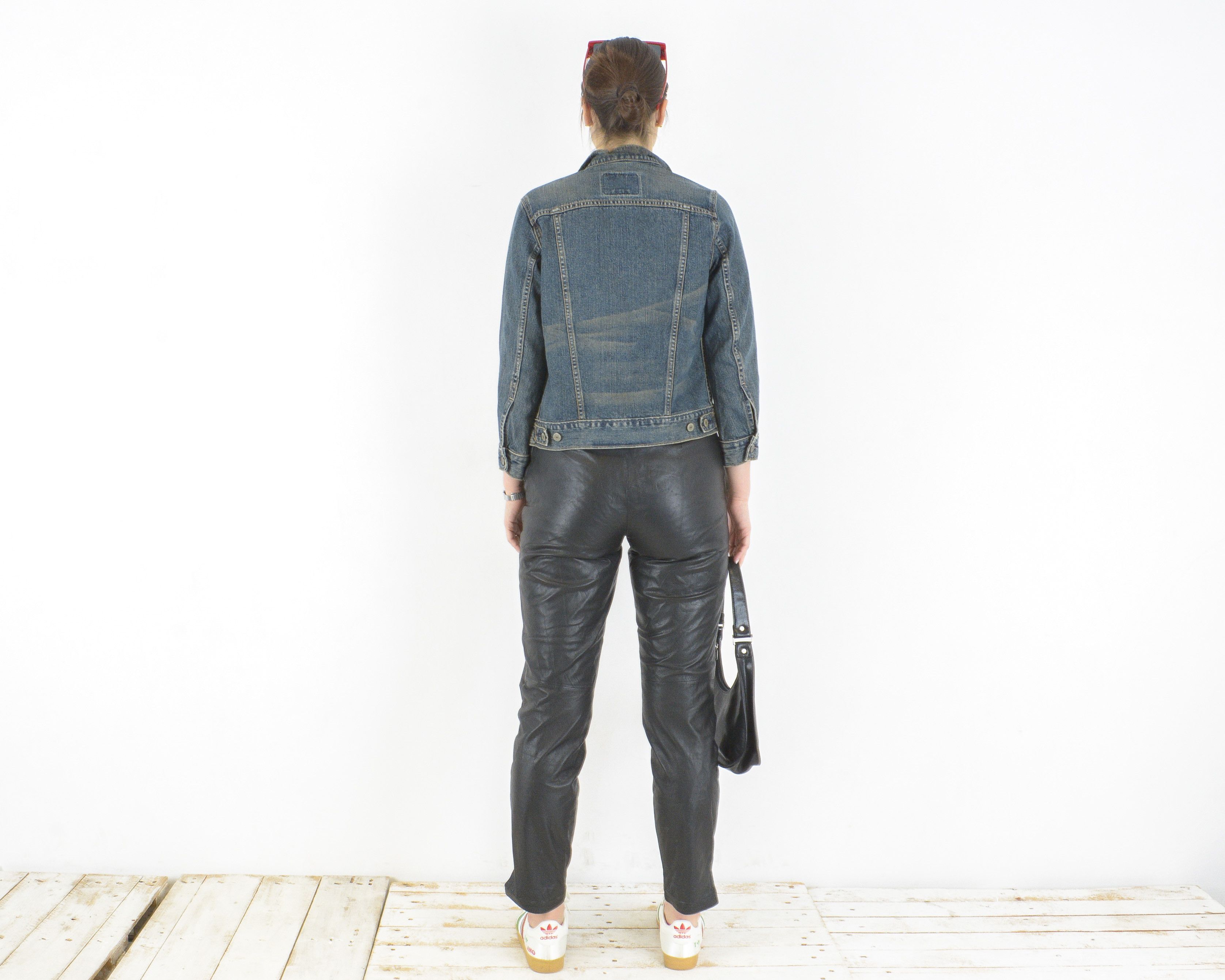 Levi's × Levi's Vintage Clothing × Vintage S Denim Jean Jacket Cropped Blue Button Up Trucker Cowboy Size S / US 4 / IT 40 - 3 Thumbnail
