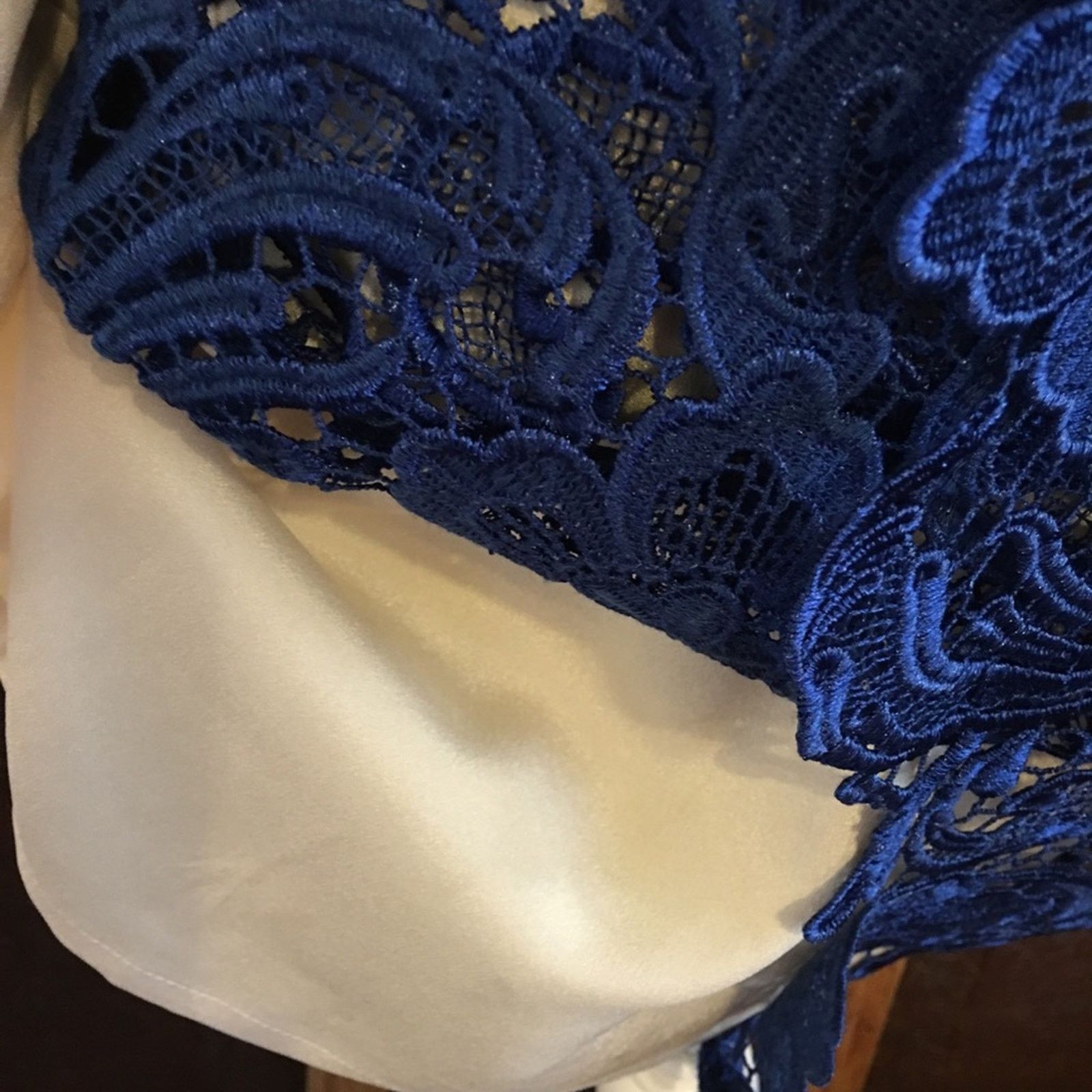 Other Lily.J London royal blue high neck lace dress Size M / US 6-8 / IT 42-44 - 7 Thumbnail