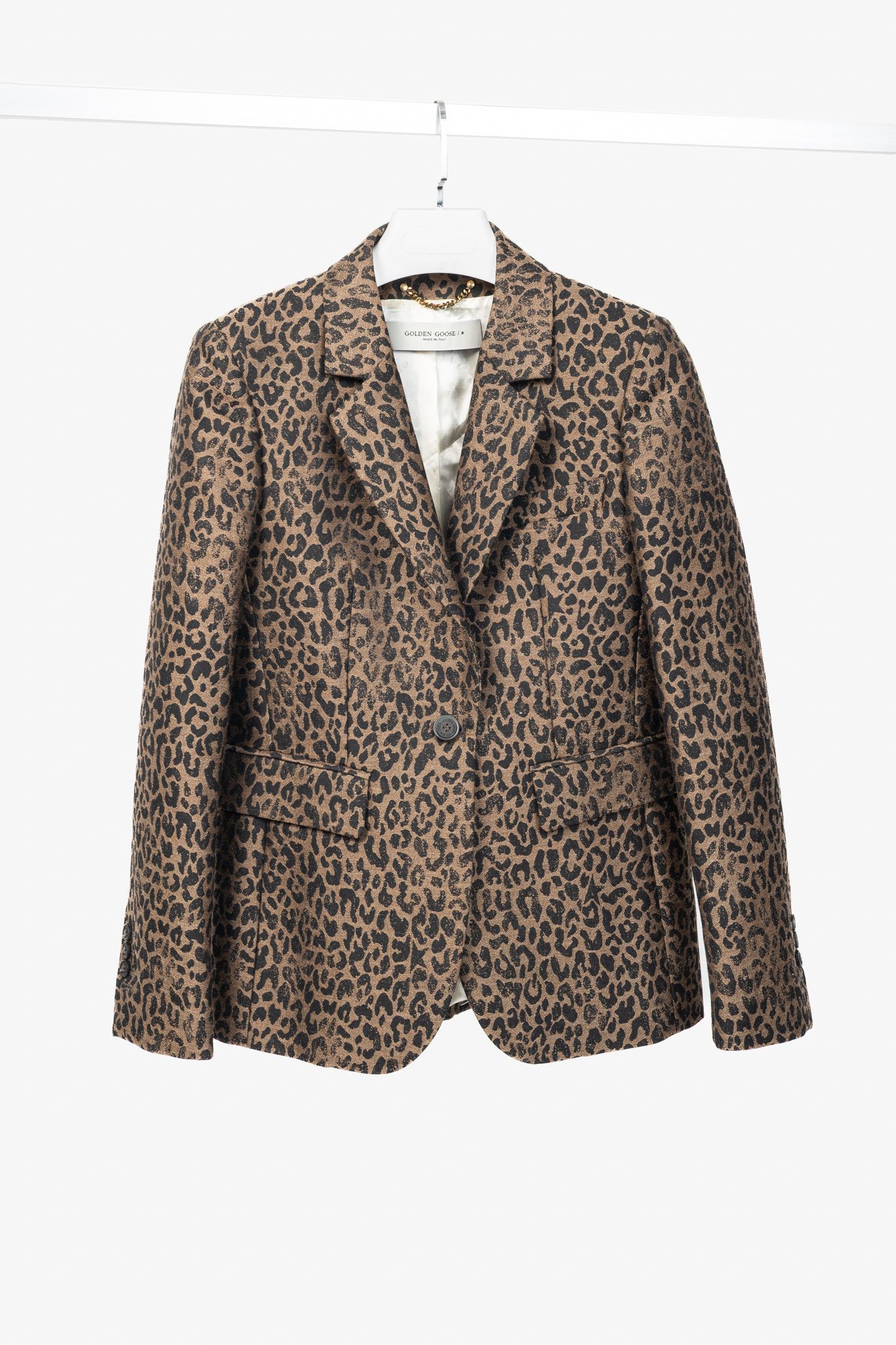 Golden Goose Golden Goose Animalier Leopard Single-Breasted Blazer Size S / US 4 / IT 40 - 1 Thumbnail