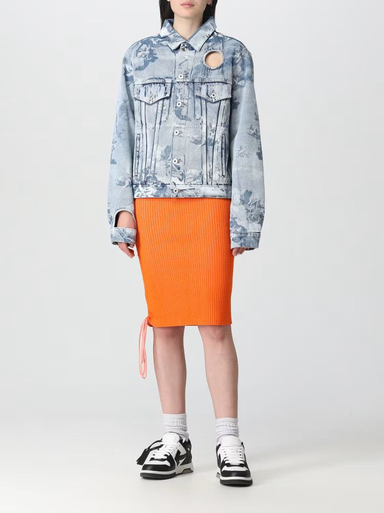 Off-White o1y1125 Denim Jacket in Blue Size S / US 4 / IT 40 - 2 Thumbnail