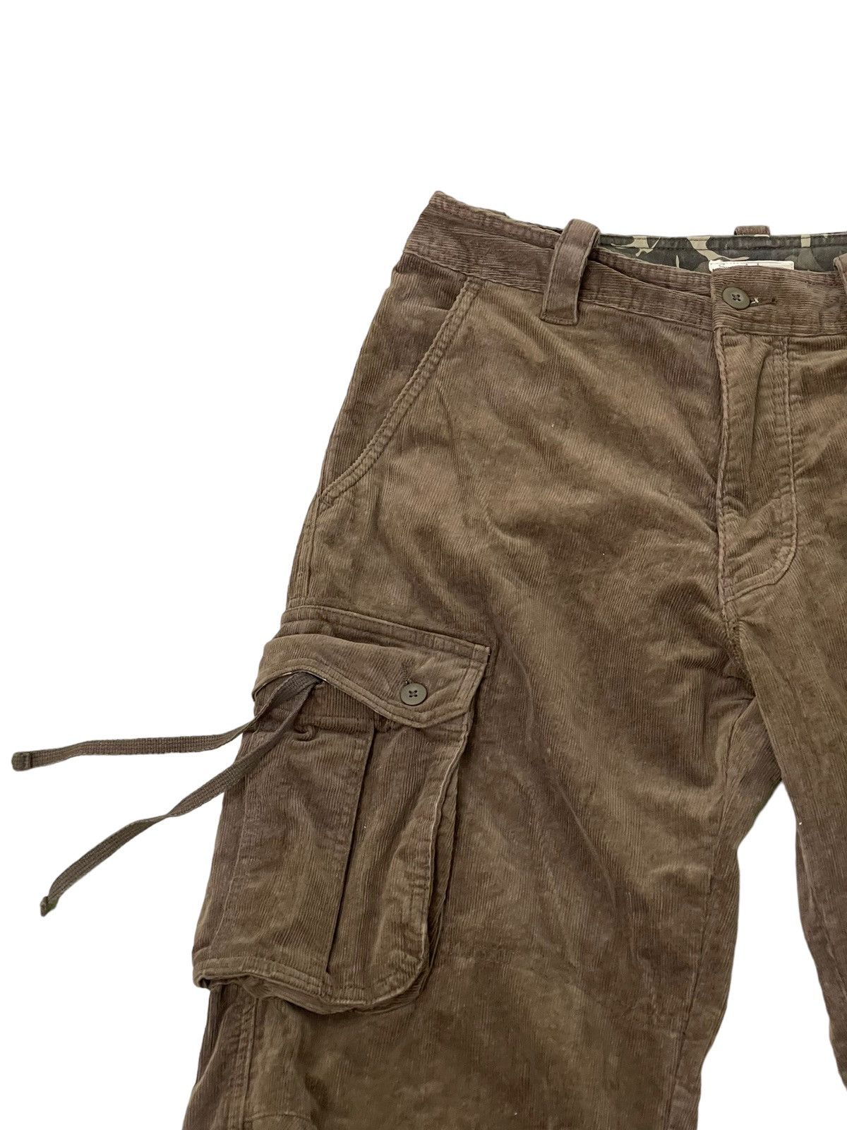 Japanese Brand Wide Cargo Sunny Cloud Corduroy Loose 6🟦8 Size US 31 - 8 Thumbnail