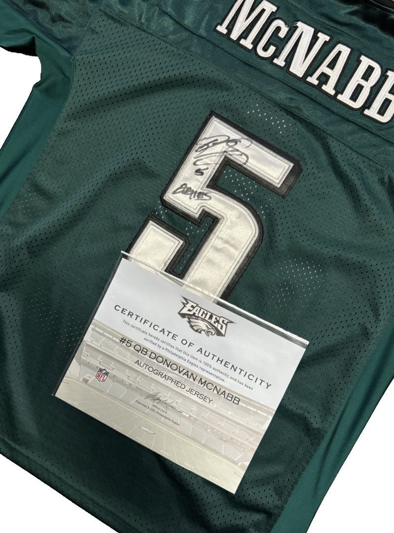 NFL × Reebok Size 52 NFL Philadelphia Eagles McNabb Autographed Jersey Size US XXL / EU 58 / 5 - 6 Thumbnail