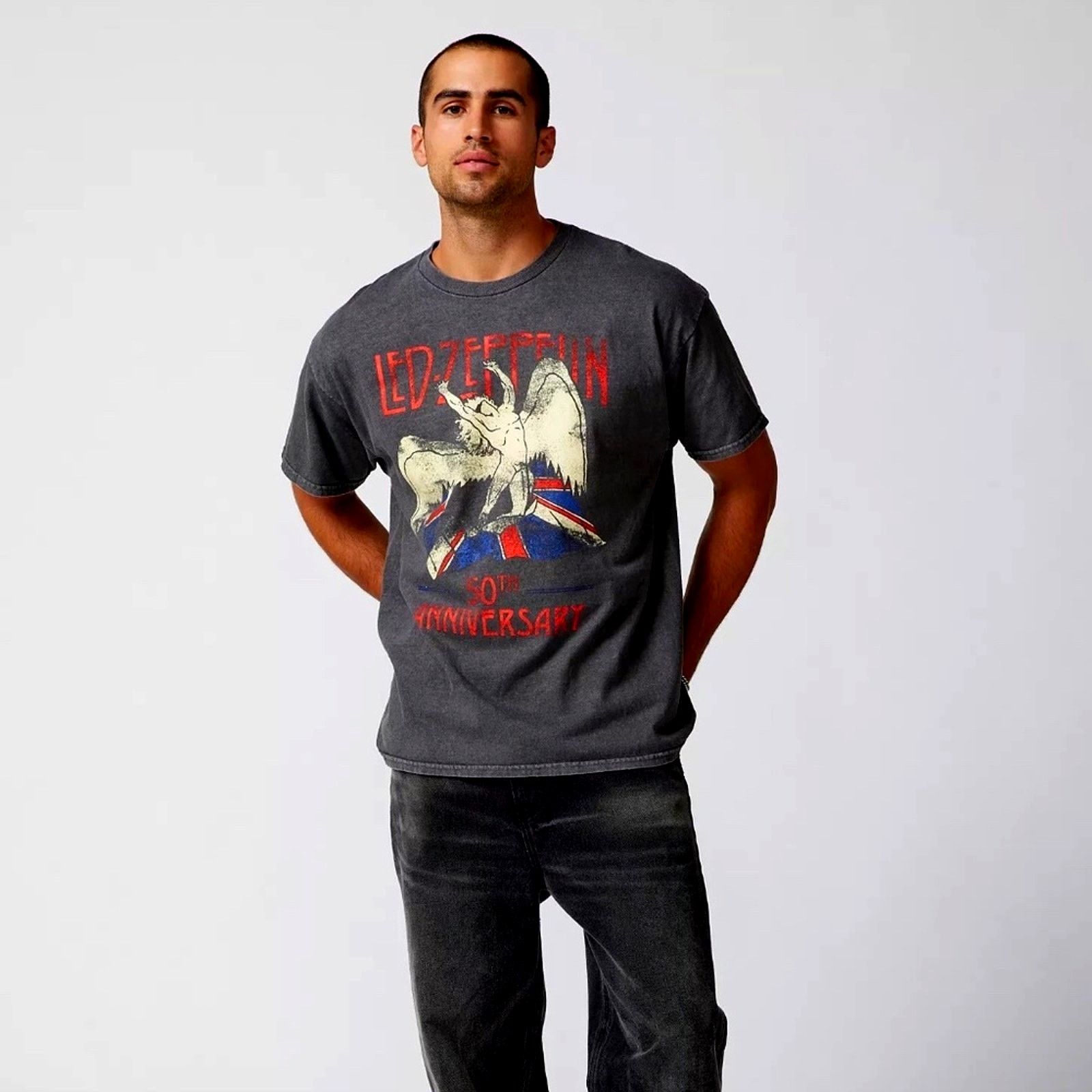 Led Zeppelin Led Zeppelin Licensed 50th AnniversaryT-Shirt-Black/Grey L Size US L / EU 52-54 / 3 - 2 Thumbnail