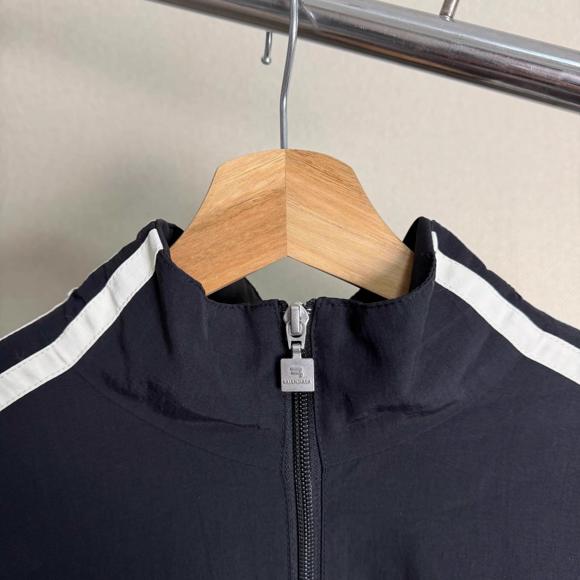 Balenciaga Balenciaga Intarsia Colorblock Zip Sweater Men's Black Size US M / EU 48-50 / 2 - 3 Thumbnail