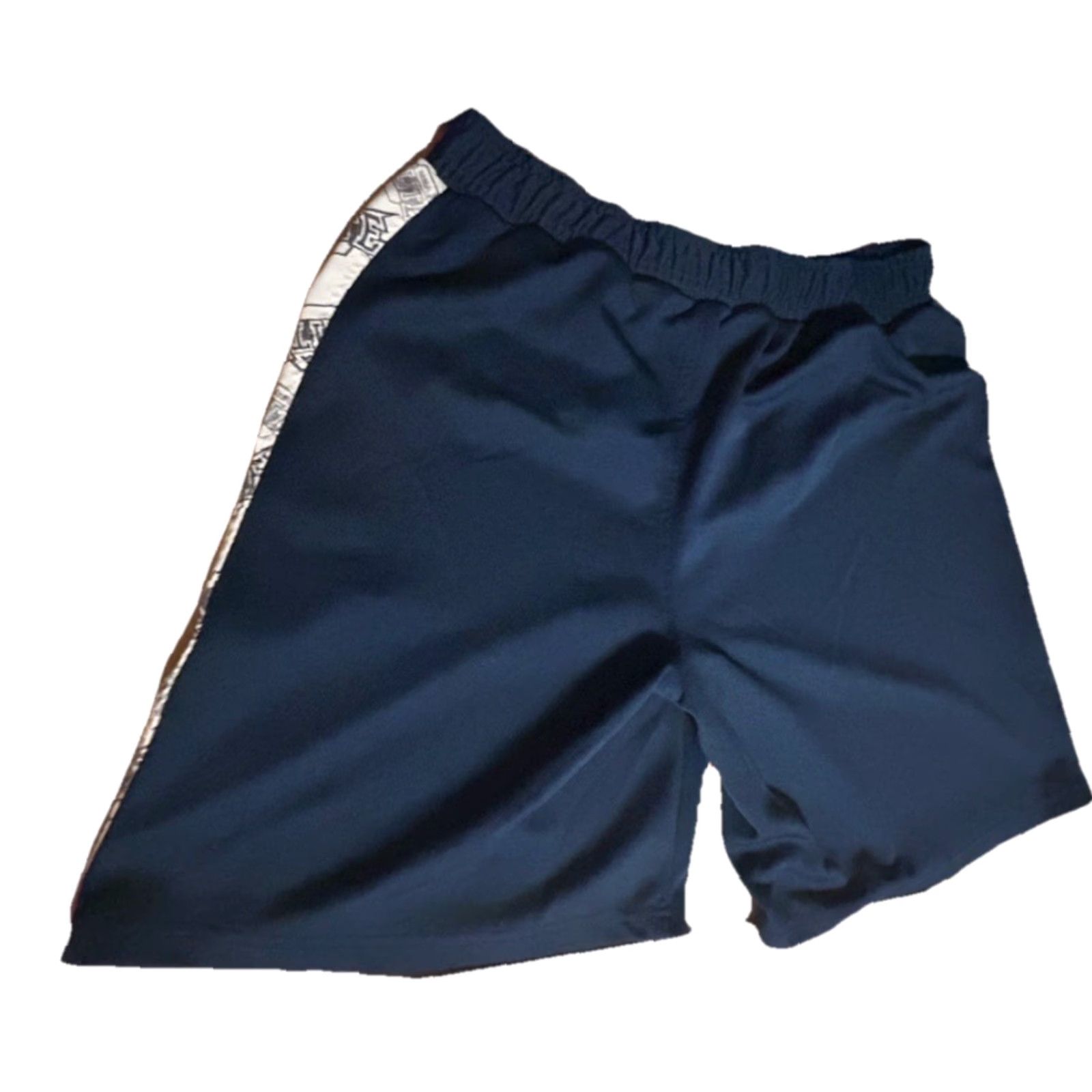 Vintage MMA Elite Shorts Men Large Navy Blue Elastic Waist Graphics Training Fighting Size US 33 - 2 Thumbnail