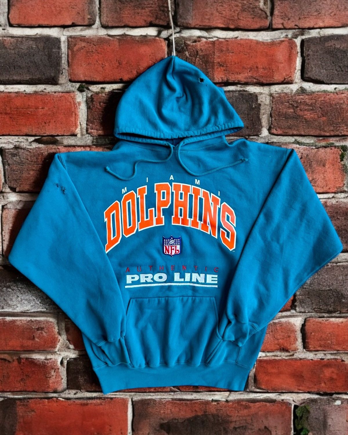 Pro Line × Vintage 1990s Miami Dolphins Pro Line Hoodie Size US L / EU 52-54 / 3 - 1 Thumbnail