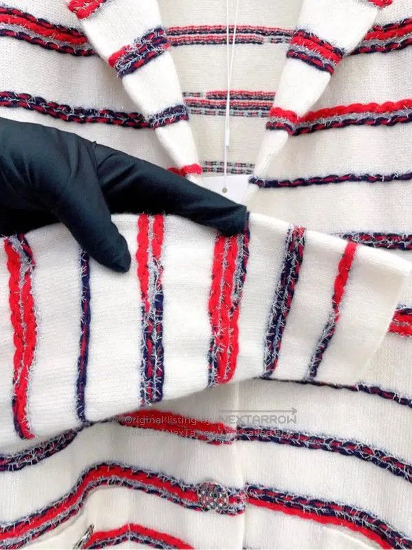 Chanel Chanel Multicolor Cotton Blend Long Sleeve Sweater . Size S / US 4 / IT 40 - 4 Thumbnail
