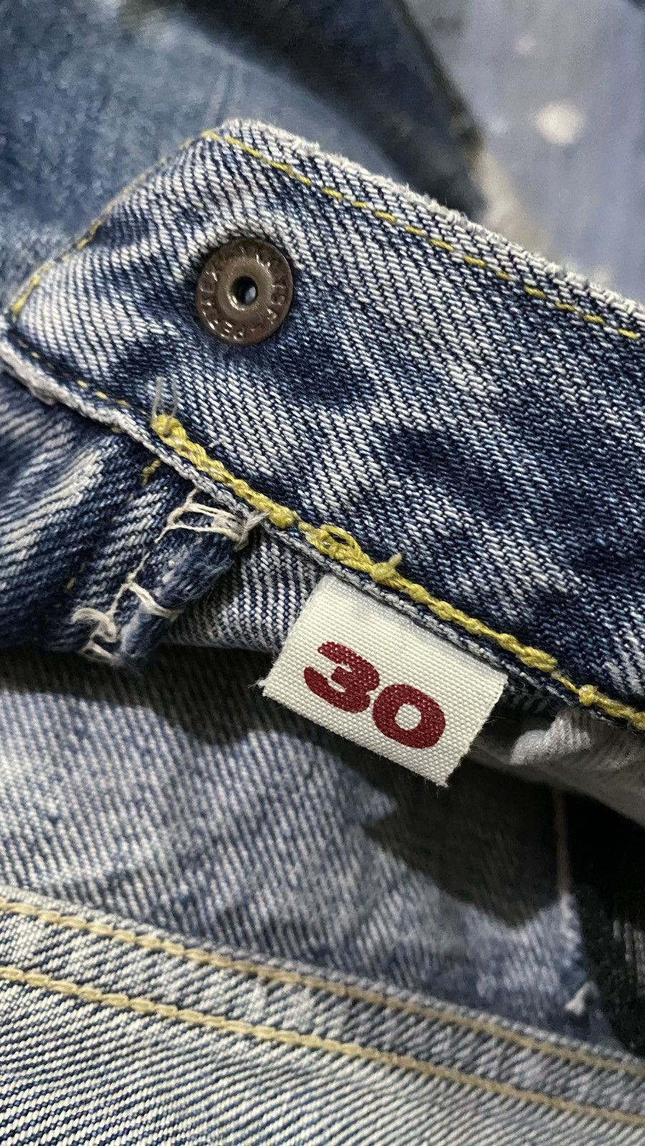 Blue Blue Japan Distressed Blue Blue King Of The Blue Jeans Size US 30 / EU 46 - 14 Thumbnail