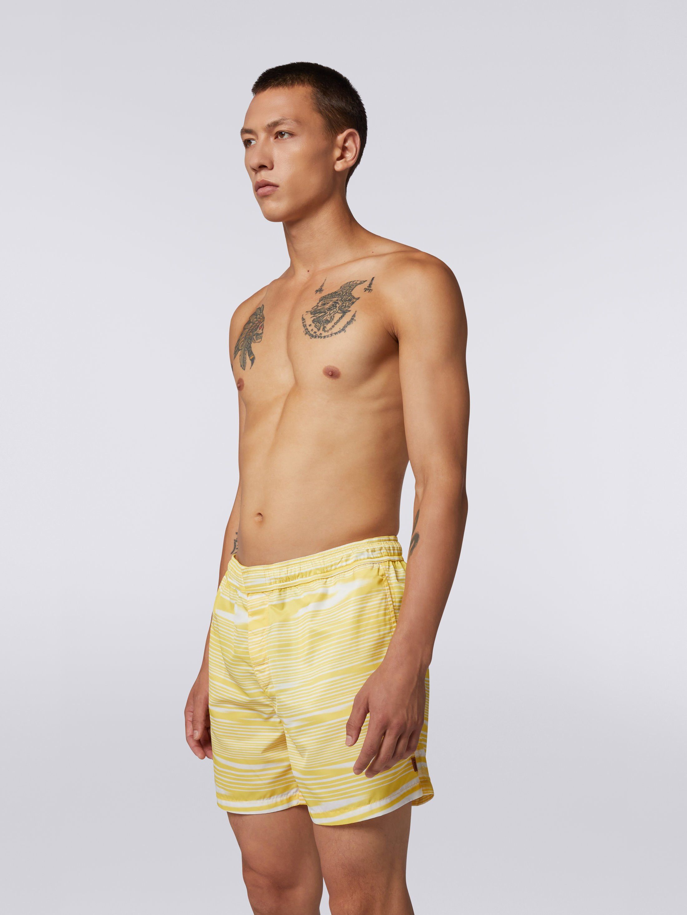 Missoni o1mle1025 Slub Motif Swim Short Trunks In Multicolor Size US 36 / EU 52 - 2 Thumbnail