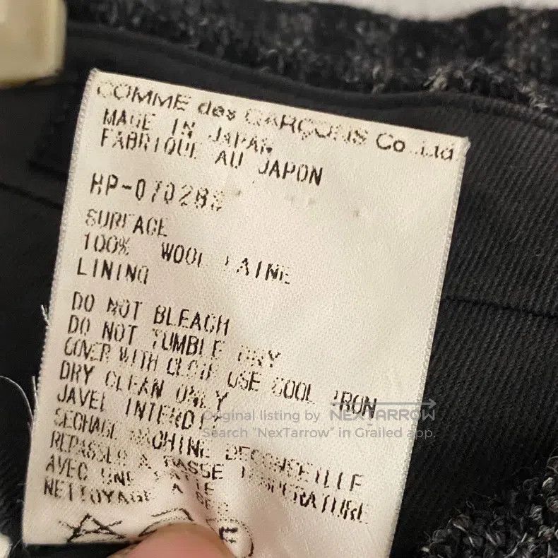 Comme des Garcons Comme Des Garcons size S Thick Wool Pants. Black and Gray Size US 27 - 7 Thumbnail