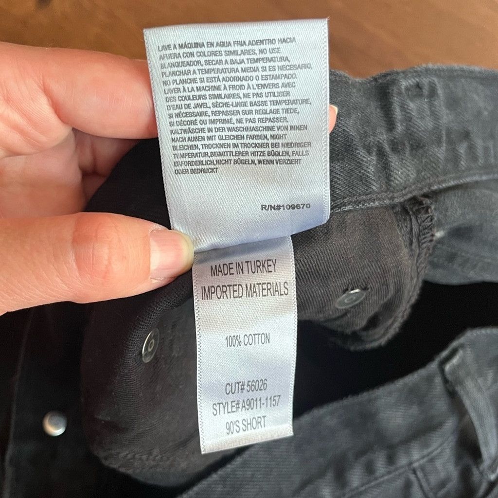 Agolde 🖤 AGOLDE Black Bermuda Denim Shorts – Y2K 90s Vibes 🖤 Size 42" / US 20 - 9 Thumbnail