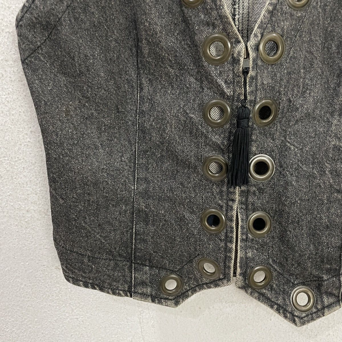 Japanese Brand Vintage Accostage Japan Denim Vest Size M / US 6-8 / IT 42-44 - 4 Thumbnail