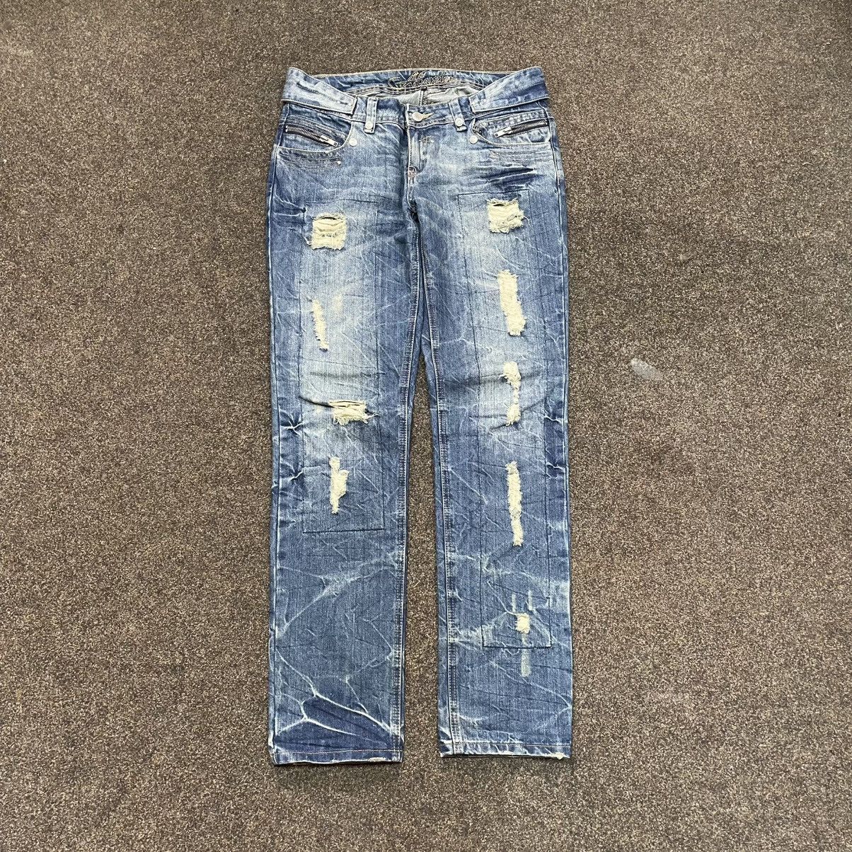 Vintage vintage pants bootcut jeans multi Y2K flared fade Size 34" / US 12 / IT 48 - 1 Thumbnail
