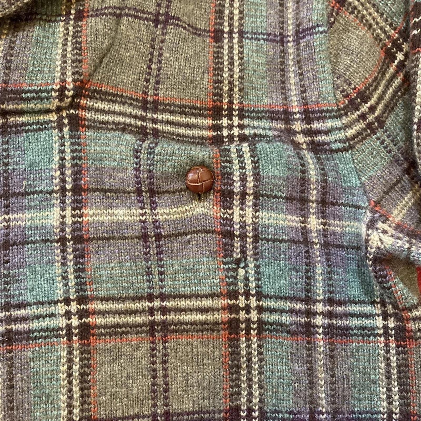 Polo Ralph Lauren Rare Grail polo Ralph Lauren plaid shawl-neck knit cashmere Size US M / EU 48-50 / 2 - 5 Thumbnail