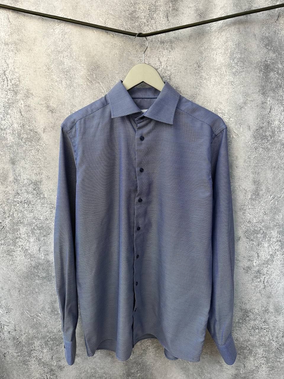 Designer ETON Contemporary Shirt like Knit Luxury Button Up Size US L / EU 52-54 / 3 - 2 Thumbnail
