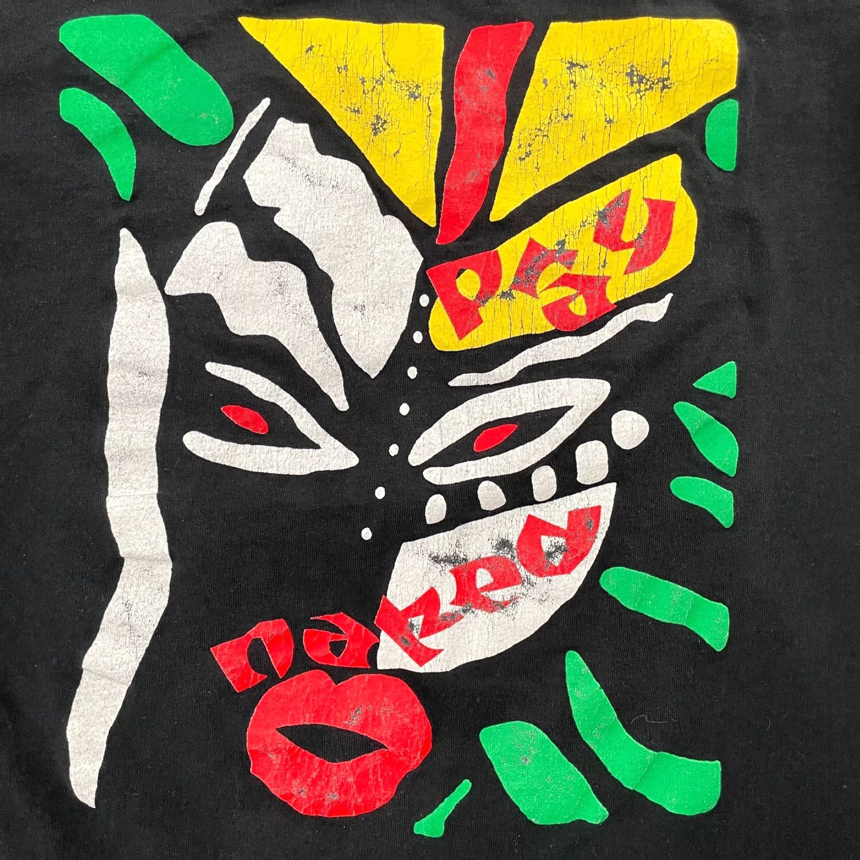 Fruit Of The Loom VINTAGE The Seventy Sevens Shirt Adult Large Black Pray Naked Rock Band Mens 90s Size US L / EU 52-54 / 3 - 4 Thumbnail