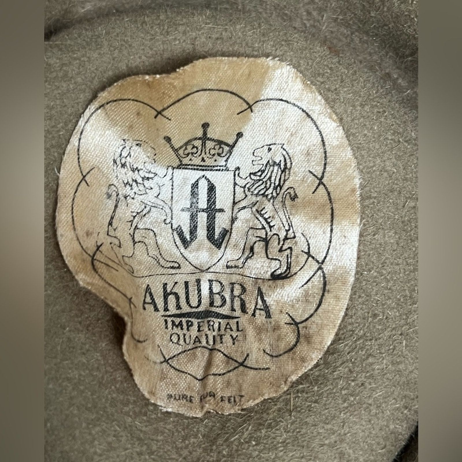 Other Akubra Hat 59-61 Stockman Imperial Fur Felt Cowboy Australia Size ONE SIZE - 8 Thumbnail
