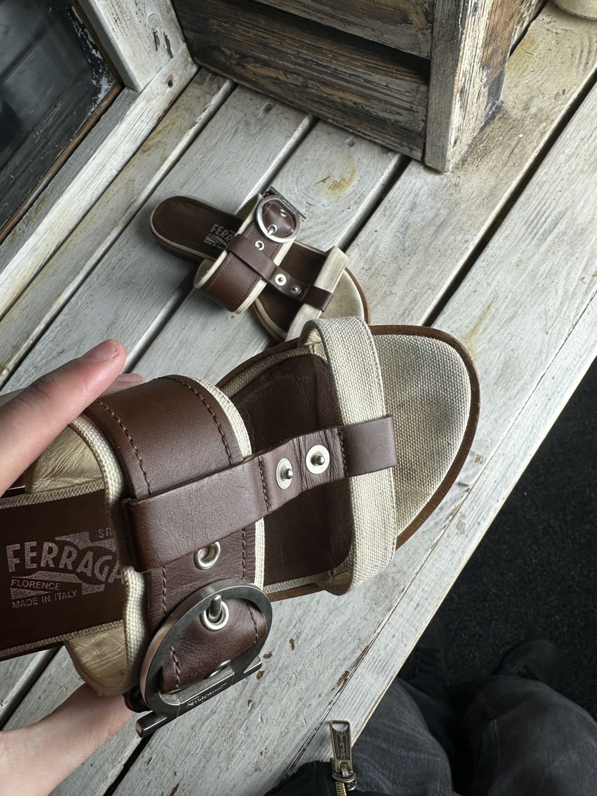 Salvatore Ferragamo RARE❗️Salvatore Ferragamo Women Shoes slides sandals Size US 7 / IT 37 - 9 Thumbnail