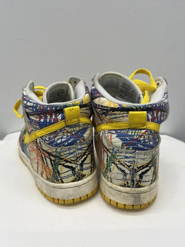 Nike Nike Dunk High Premium GS "Scribble" Size US 6 / IT 36 - 4 Thumbnail