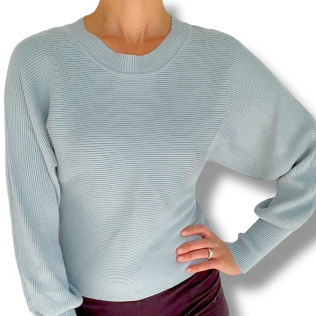 Pink Pink Rose Vintage Balloon Sleeve Rib Knit Long Sleeve Sweate Size M / US 6-8 / IT 42-44 - 10 Thumbnail