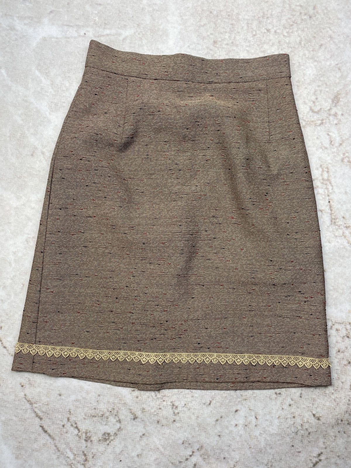 Canali Vintage classic tailored skirt with pattern by Canali Size 28" / US 6 / IT 42 - 5 Thumbnail
