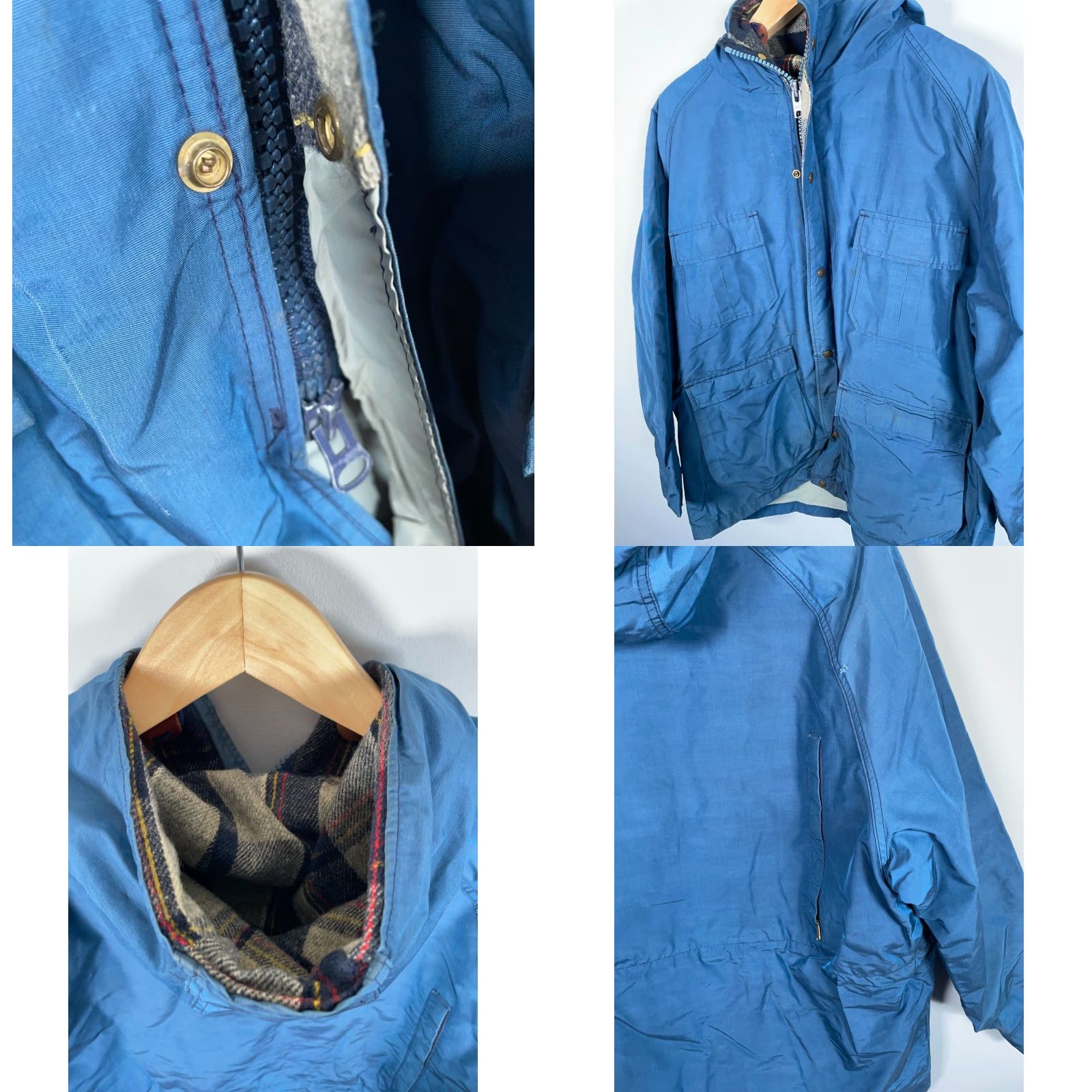 Vintage VINTAGE Woolrich Parka Jacket Woolrich Lined 2XL Blue Wool Hooded Zip Up Men’s Parka Size US XXL / EU 58 / 5 - 10 Thumbnail