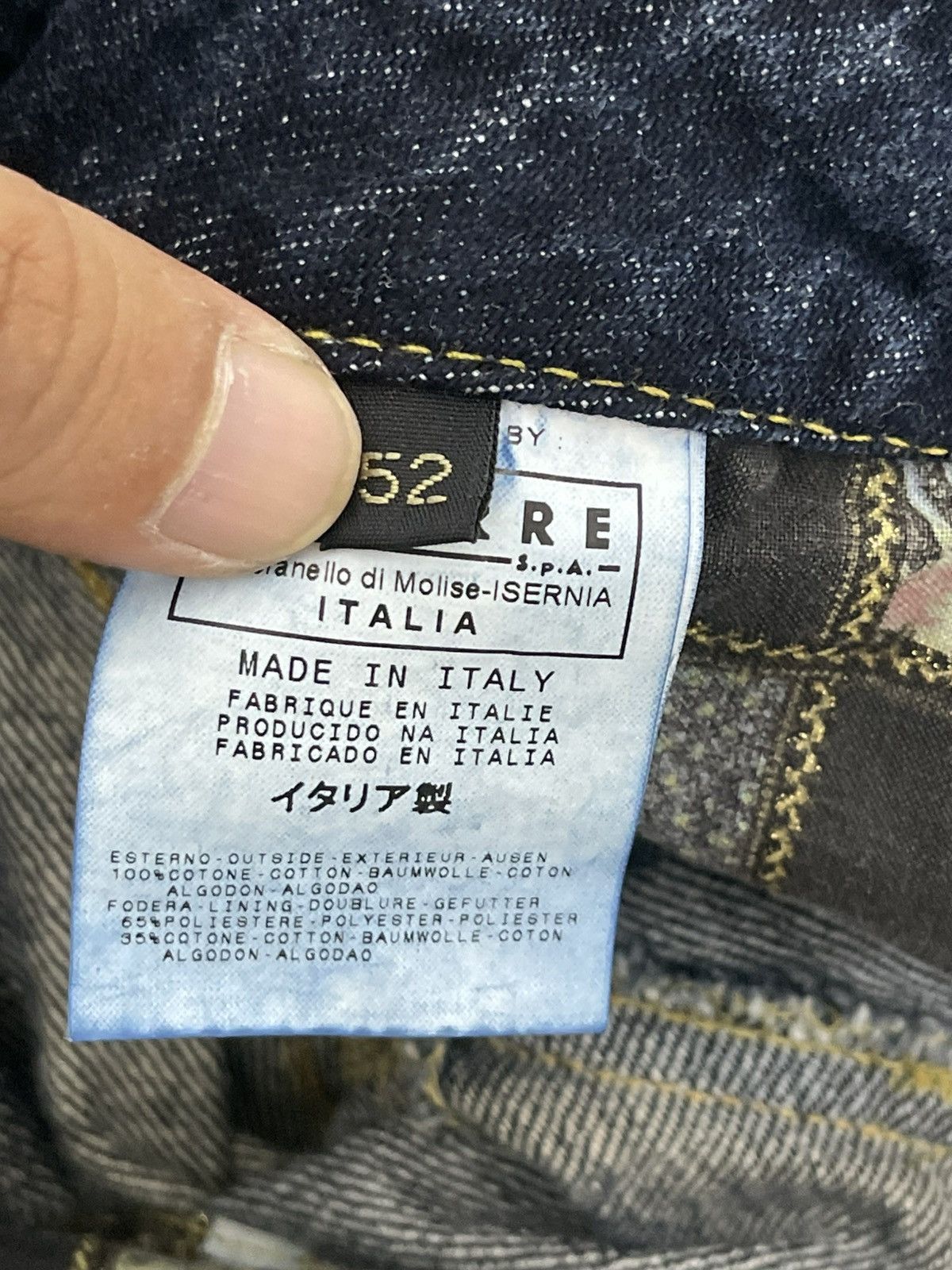 Roberto Cavalli Wide Jeans Just Cavalli Chrome Heart Dior Erd cdg Amiri 2🟦9 Size US 35 - 18 Thumbnail