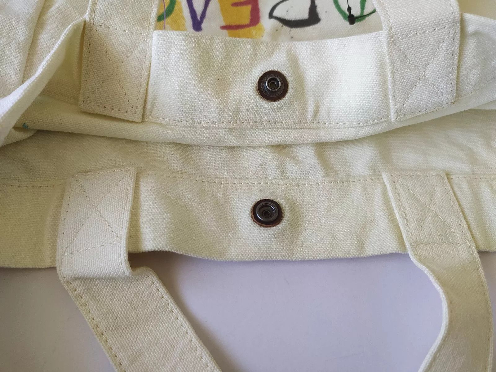 Polo Ralph Lauren PoloRalphLauren Love Print Canvas Shopper Tote Bag IFD 8030 Size ONE SIZE - 10 Thumbnail