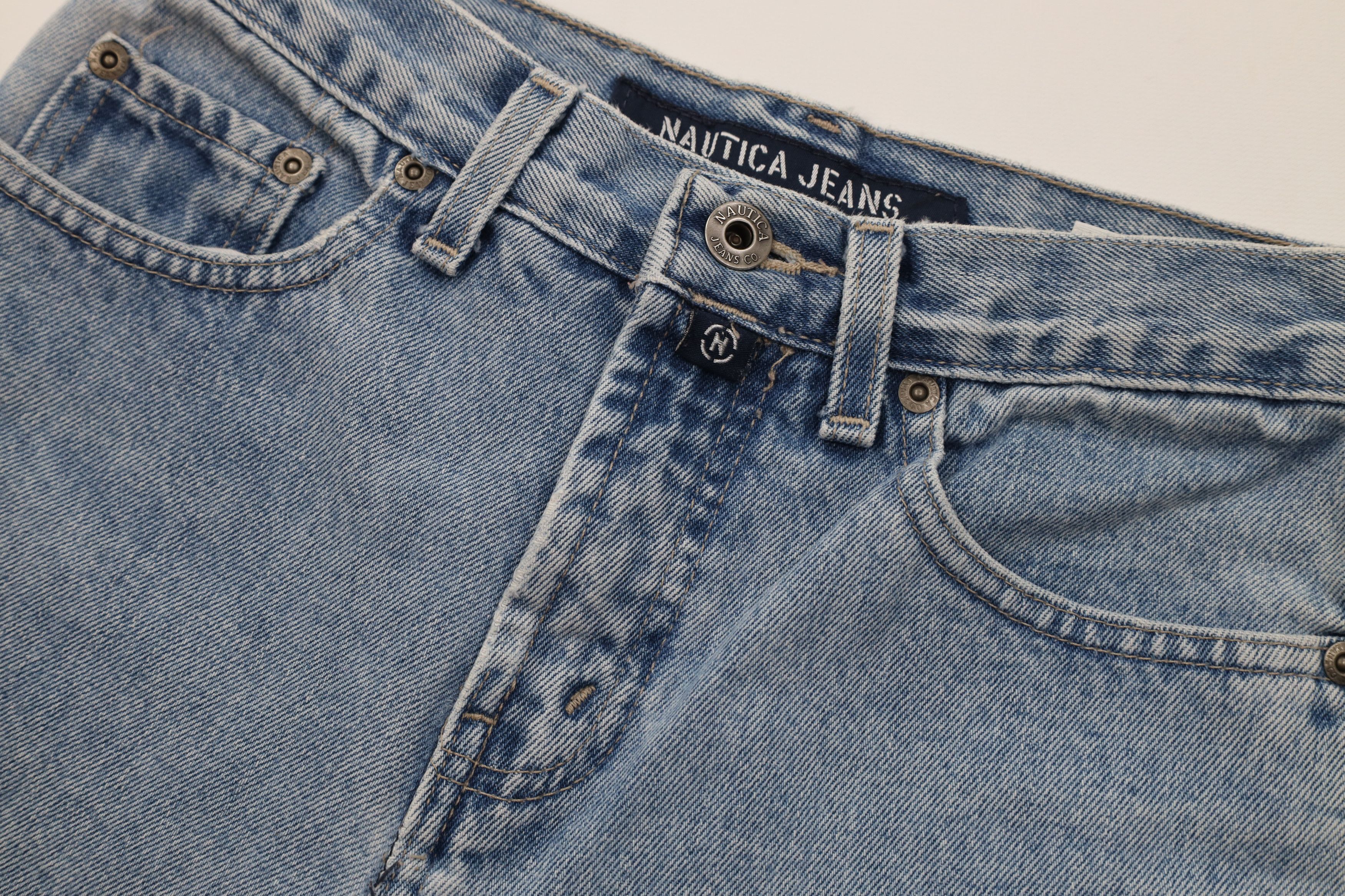 Nautica Vintage 90s Nautica Straight Leg Denim Jeans Blue Cotton USA Size 26" / US 2 / IT 38 - 7 Thumbnail