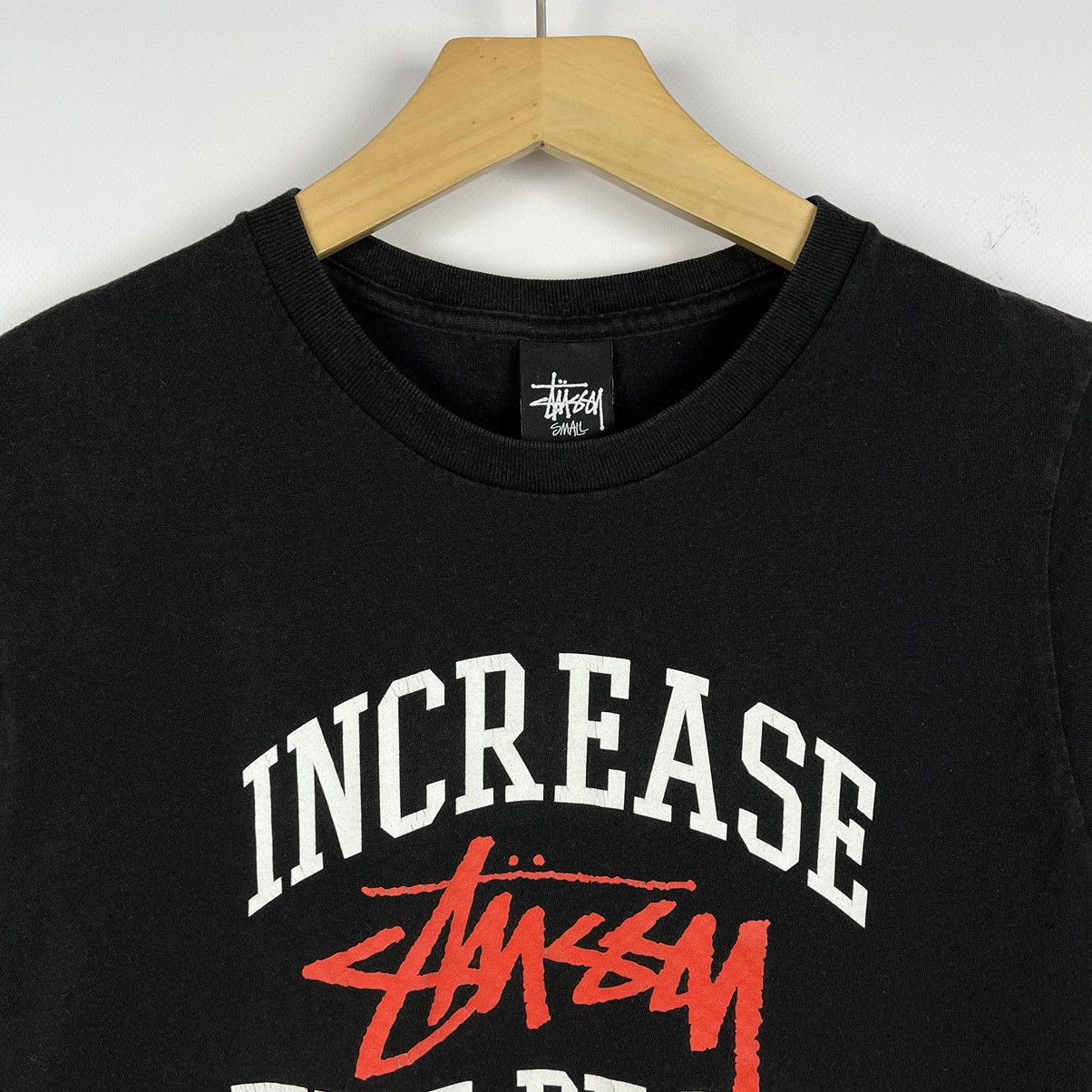 Stussy Vintage Stussy y2k Increase The Pease big logo tee 90’s Size US S / EU 44-46 / 1 - 4 Thumbnail