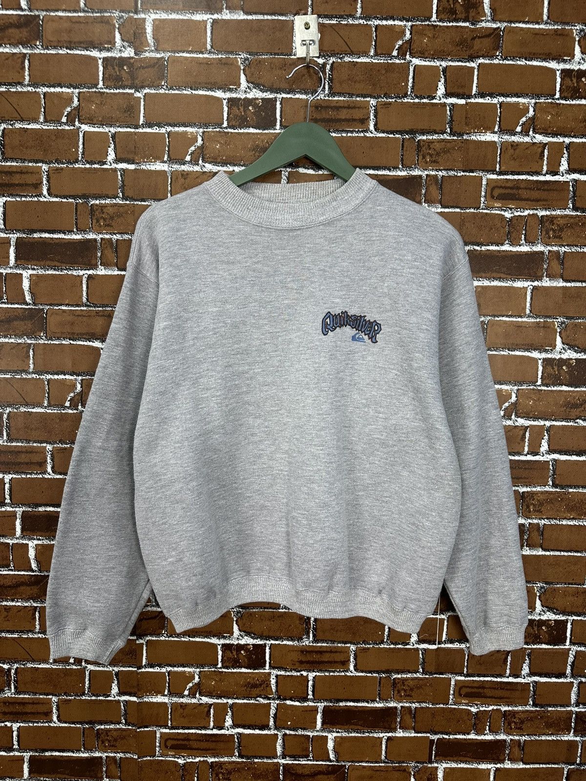 Quiksilver Vintage 90s Hook Ups Quiksilver Crop Top Crewneck Z389 Size US M / EU 48-50 / 2 - 4 Thumbnail