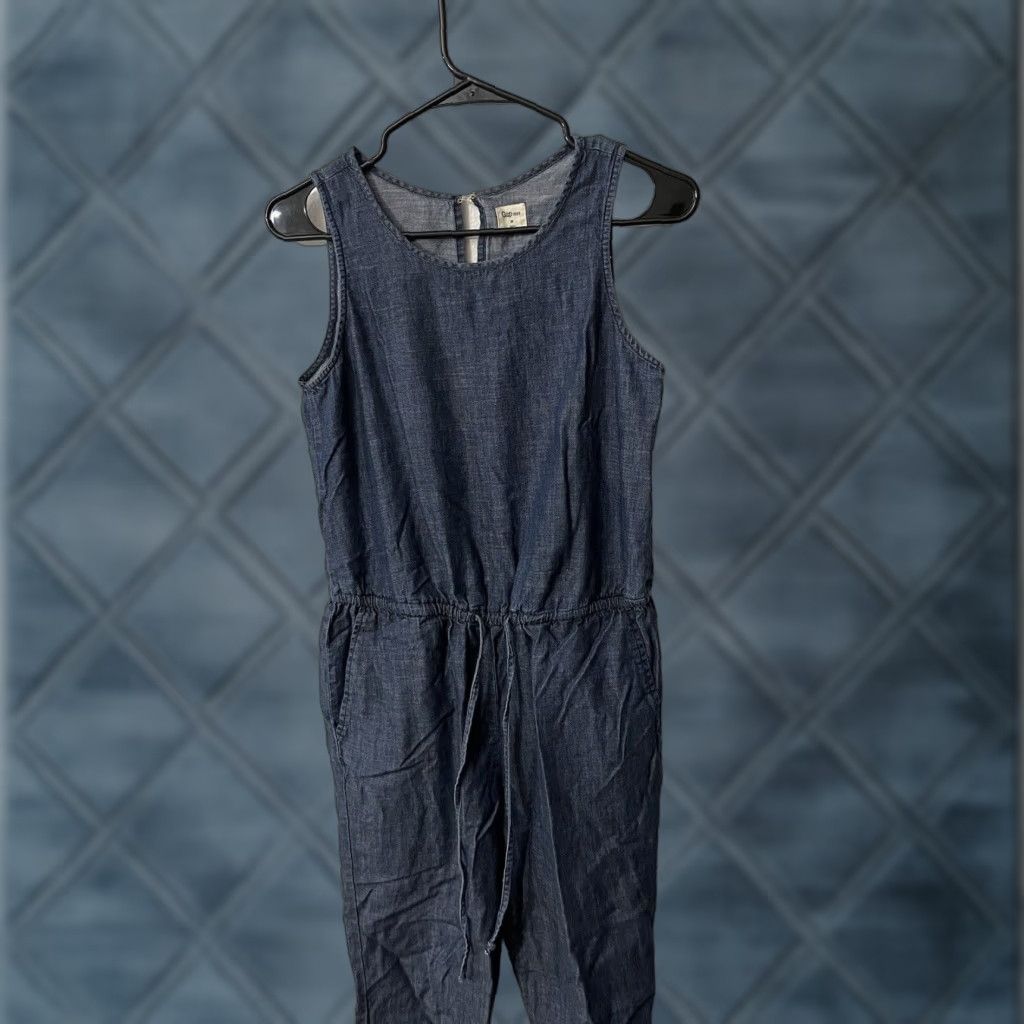 Gap Gap 1969 Cami Chambray Sleeveless Jumpsuit Size XS. Pants Size 26" / US 2 / IT 38 - 1 Thumbnail
