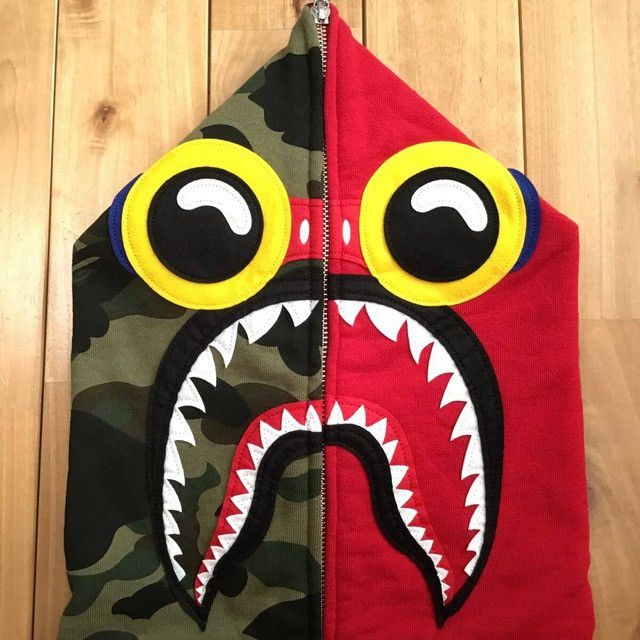 Bape × Hebru Brantley BAPE × HEBRU BRANTLEY FLYBOY Shark Full Zip Hoodie APE Size US XL / EU 56 / 4 - 2 Thumbnail
