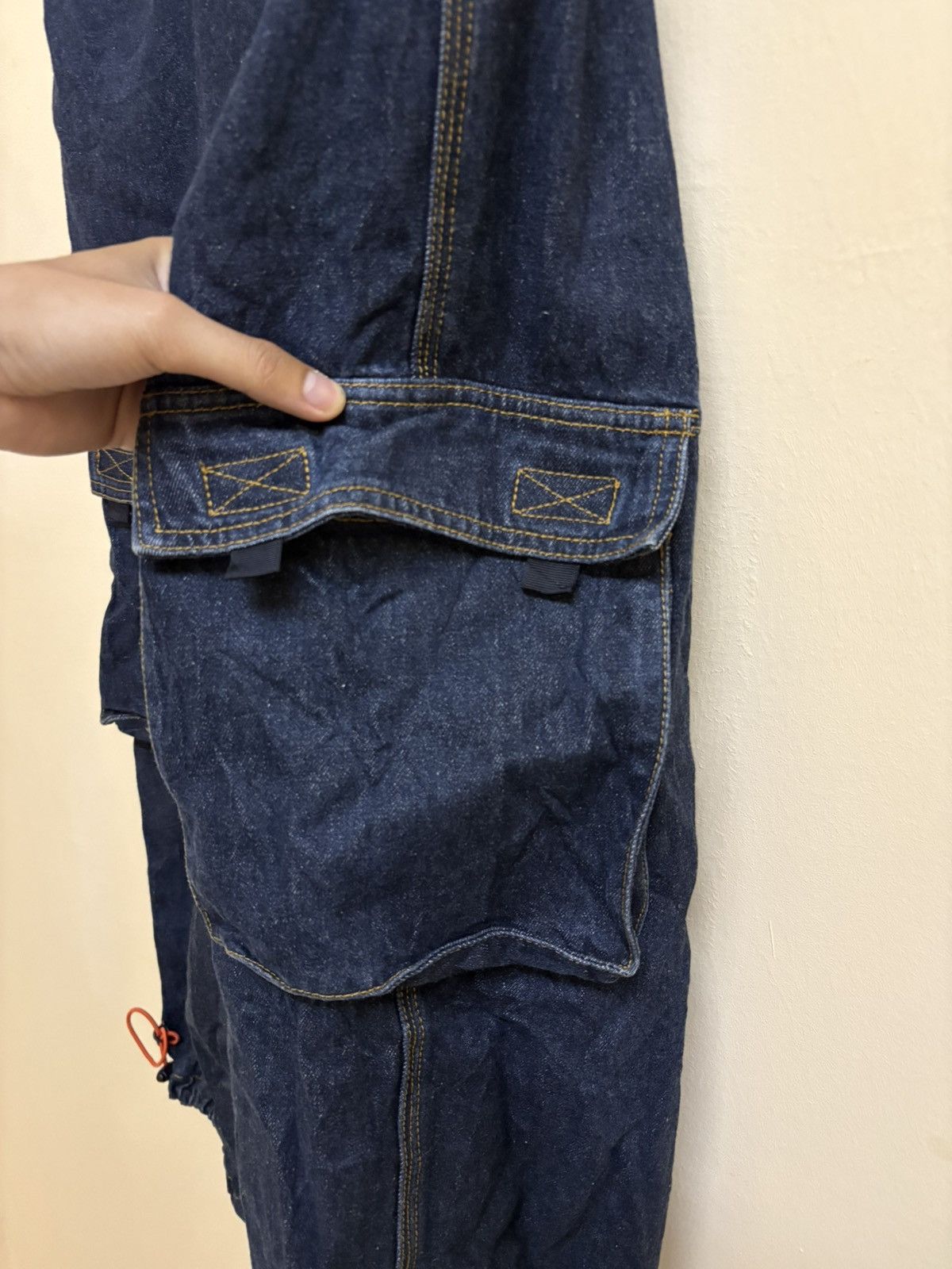 JNCO Vintage Y2k Hush Traders Baggy Cargo Jeans Skateboard Size US 31 - 6 Thumbnail