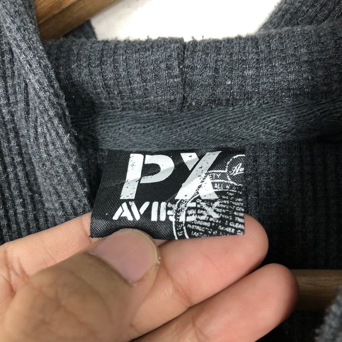 Avirex 📌Vintage Hoodie Avirex Pull Over Big Logo Over Print Size US XL / EU 56 / 4 - 18 Thumbnail
