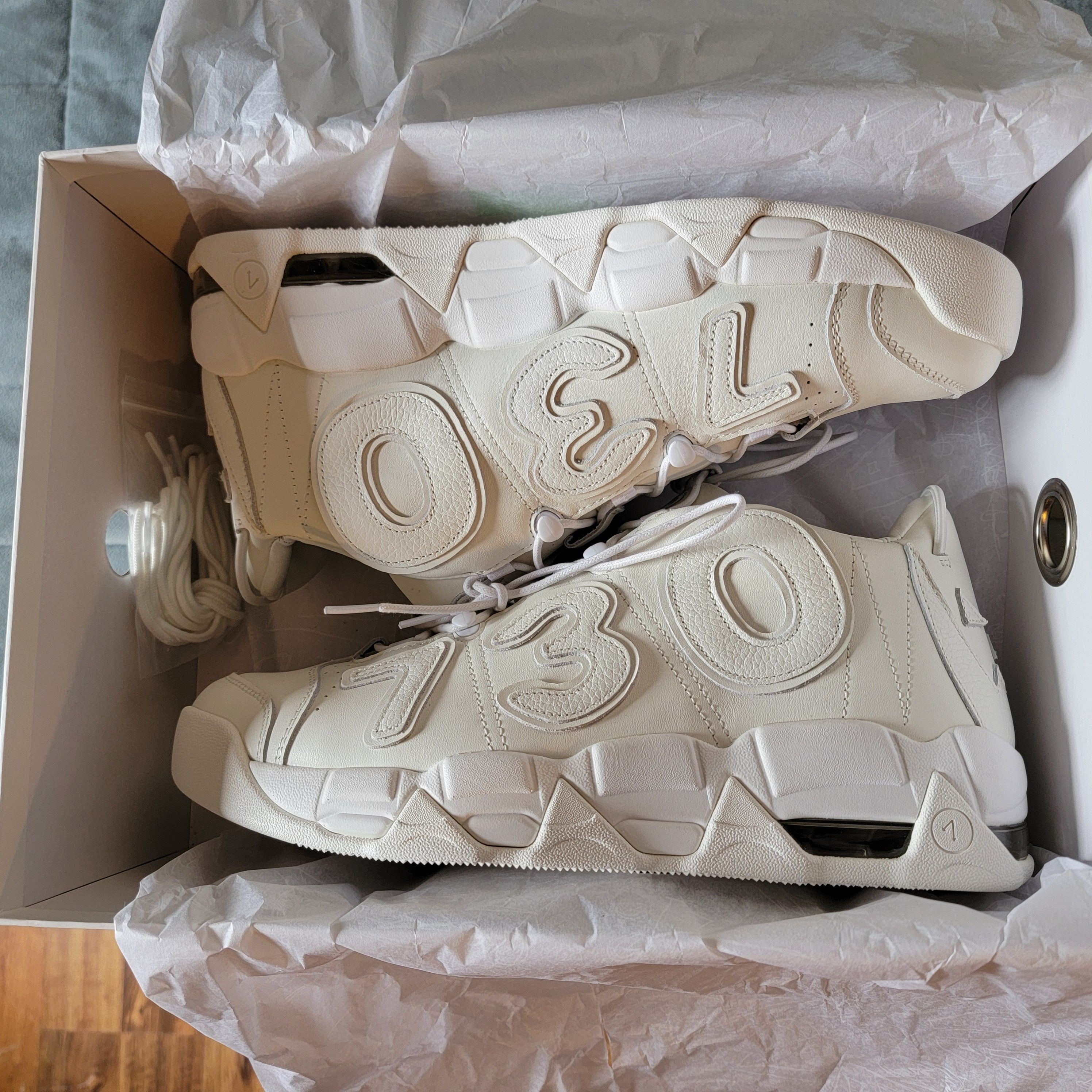 image of Asspizza 730 Footwear Baller Pro Shoes in White/Milk, Men's (Size 13)