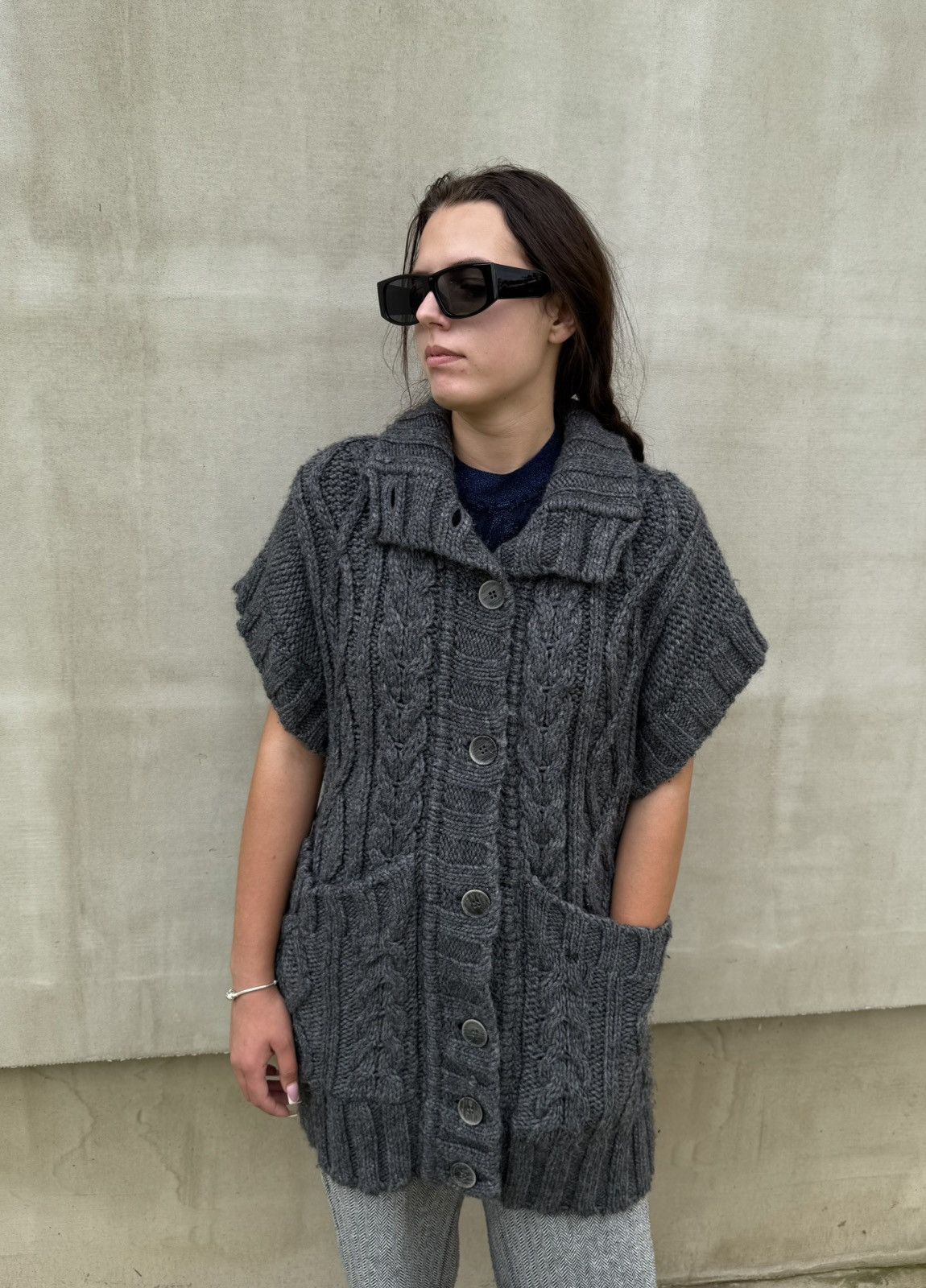 Burberry Thomas Burberry Women’s Knit Cardigan Wool Alpaca Button XS Size XS / US 0-2 / IT 36-38 - 1 Thumbnail
