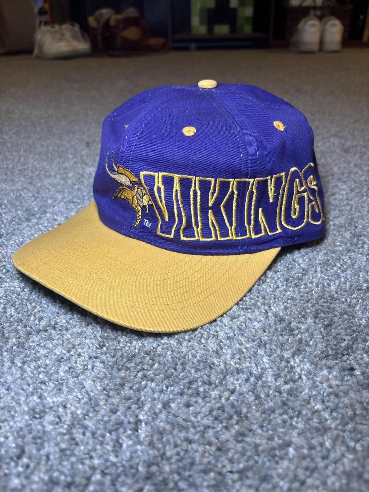 Drew Pearson × Vintage Vintage Minnesota Vikings Hat Cap Snapback Drew Pearson Size ONE SIZE - 1 Thumbnail