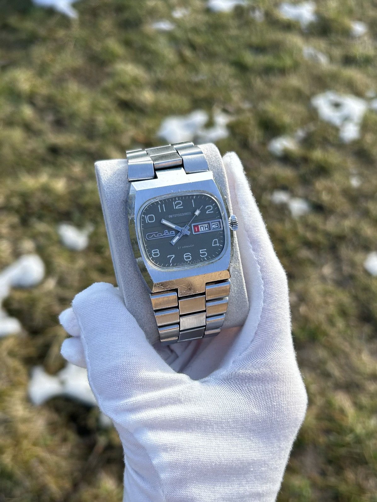 Vintage Vintage Slava Watch USSR Soviet Automatic Massive 1980s Size ONE SIZE - 11 Thumbnail