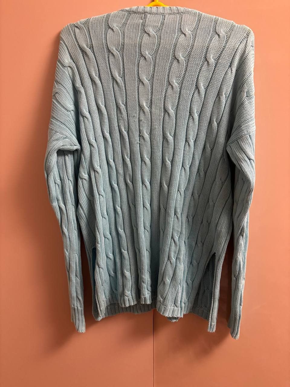 Polo Ralph Lauren Polo Ralph Lauren Women's sweater turquoise, chunky knit Size XS / US 0-2 / IT 36-38 - 15 Thumbnail